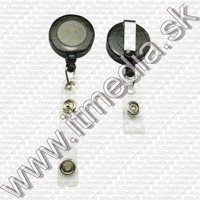 Image of Kihúzható pántos Kulcstartó *Fekete* (IT10140)